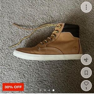 Timberland Tan and White Women's Boots